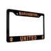 Manchester United License Plate Frame Cover in Black by EliteAuto3K