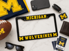 Michigan Wolverines License Plate Frame – Black UM Car Tag Cover