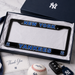 New York Yankees License Plate Frame – Black Baseball Car Tag Cover