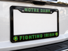 Notre Dame Fighting Irish License Plate Frame – Black Car Tag Cover