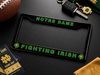 Notre Dame Fighting Irish License Plate Frame – Black Car Tag Cover