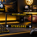 Pittsburgh Steelers License Plate Frame – Black Football Car Tag Cover