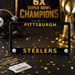 Pittsburgh Steelers License Plate Frame – Black Football Car Tag Cover