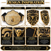 Elite Black & Gold Porsche Emblem with Brahma Bull Logo with Crumrine Designs
