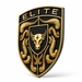 Porsche Black & Gold Hood Emblem