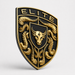 Porsche Black & Gold Hood Emblem