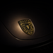 Porsche Black & Gold Hood Emblem