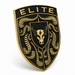 Porsche Black & Gold Hood Emblem