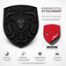 Porsche Black Hood Emblem