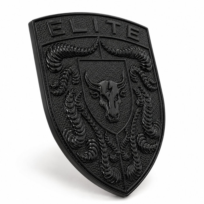 Porsche Black Hood Emblem