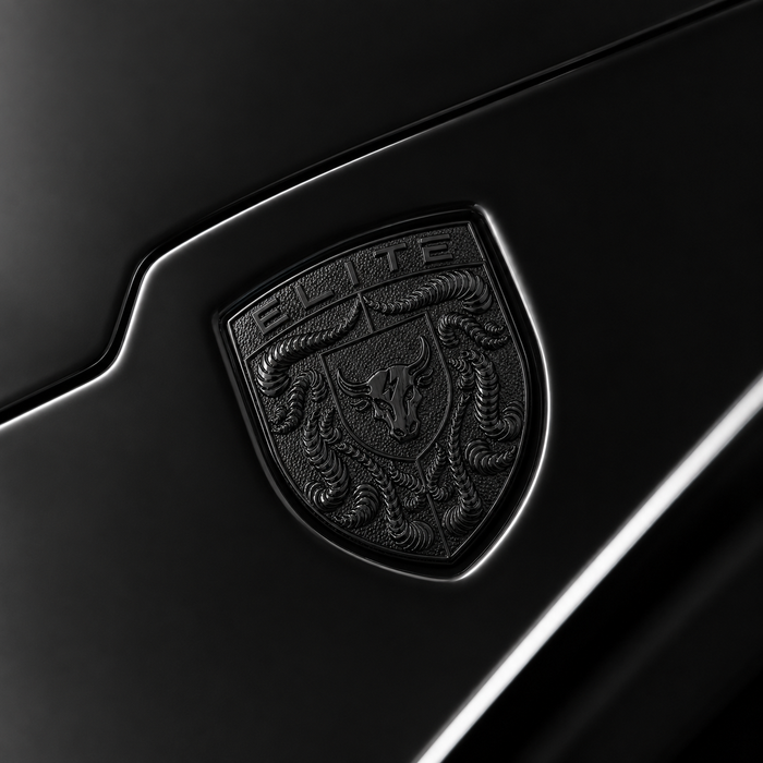 Porsche Black Hood Emblem