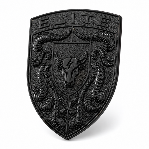 Porsche Black Hood Emblem