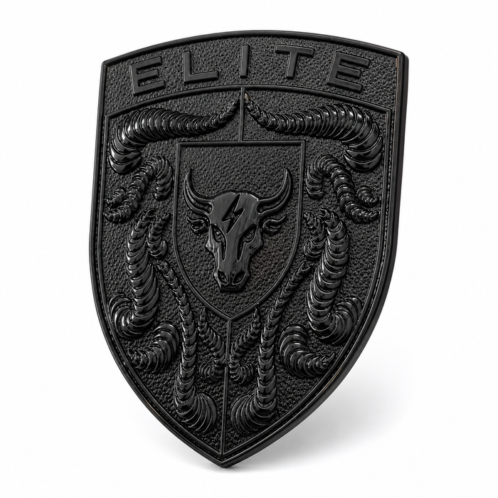 Porsche Black Hood Emblem