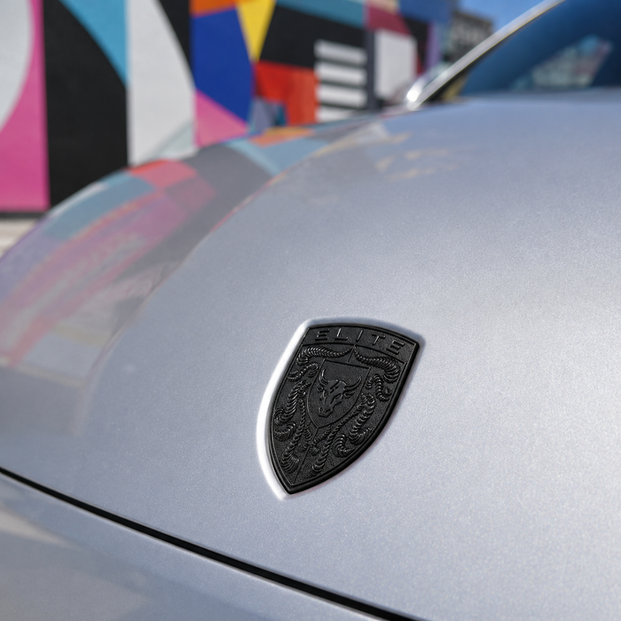 Porsche Black Hood Emblem