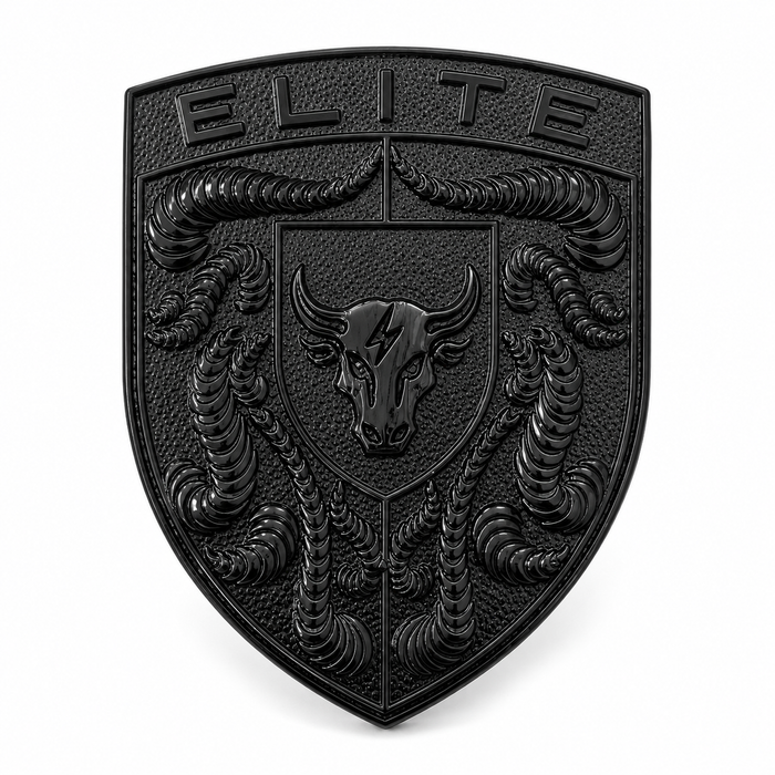 Porsche Black Hood Emblem