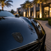 Porsche Black Hood Emblem