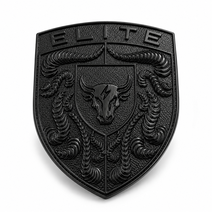 Porsche Black Hood Emblem