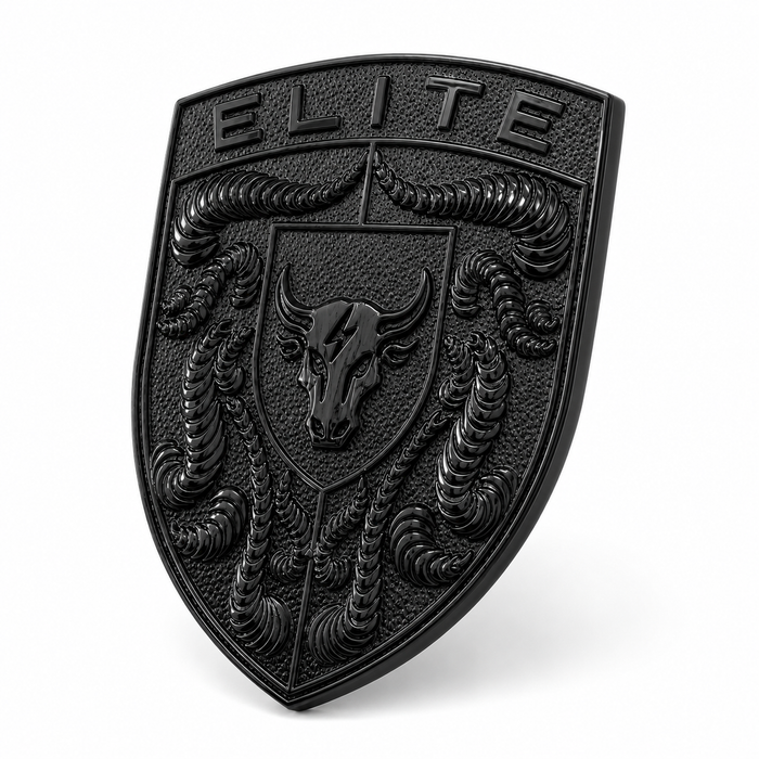 Porsche Black Hood Emblem