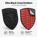 Porsche Black Hood Emblem