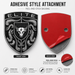 Porsche Black & Silver Hood Emblem