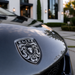 Porsche Black & White Hood Emblem
