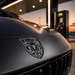 Porsche Black & White Hood Emblem