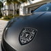 Porsche Black & White Hood Emblem