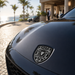 Porsche Black & White Hood Emblem