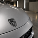 Porsche Black & White Hood Emblem