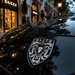 Porsche Black & White Hood Emblem