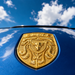 Porsche Gold Hood Emblem