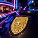 Porsche Gold Hood Emblem