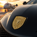 Porsche Gold Hood Emblem