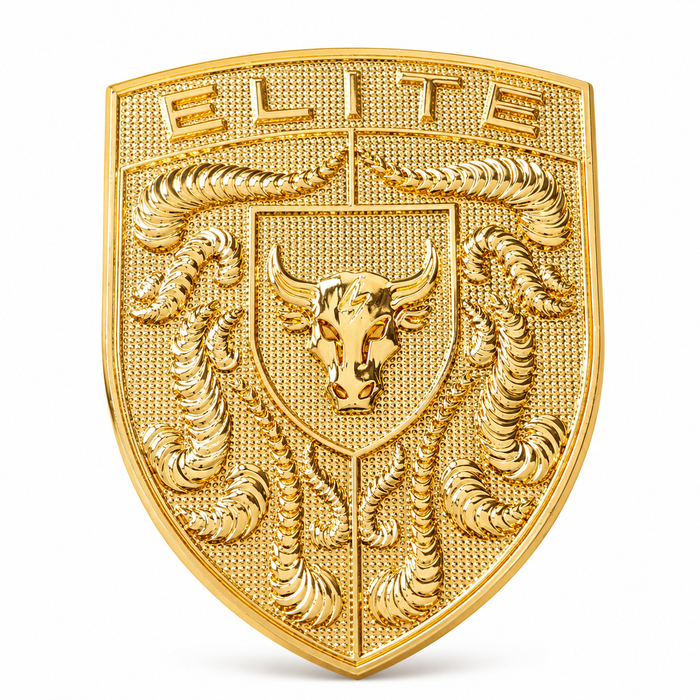 Porsche Gold Hood Emblem