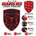 Porsche Guards Red Brahma Bull Hood Emblem 
