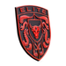 Porsche Guards Red Hood Emblem with Brahma Bull center logo