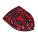 Porsche Guards Red Hood Emblem with Brahma Bull center logo