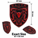 Porsche Guards Red Brahma Bull Hood Emblem 
