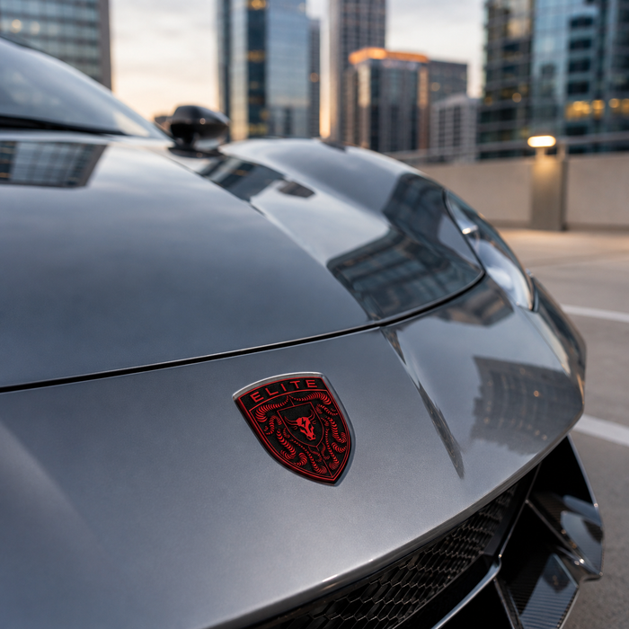 Porsche Guards Red Hood Emblem