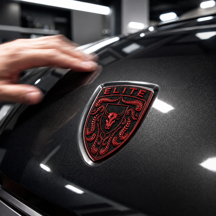 Porsche Guards Red Hood Emblem