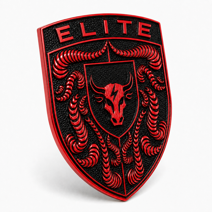 Porsche Guards Red Hood Emblem