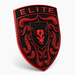 Porsche Guards Red Hood Emblem