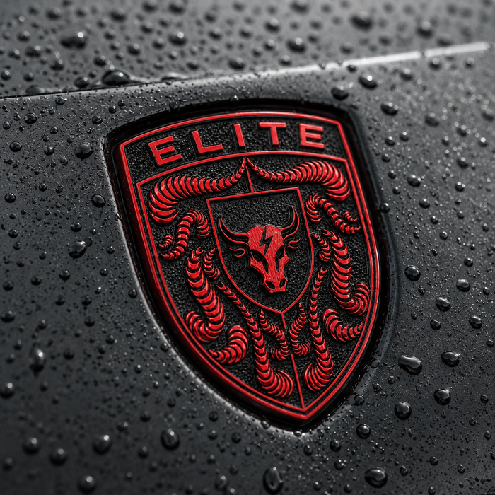 Porsche Guards Red Hood Emblem