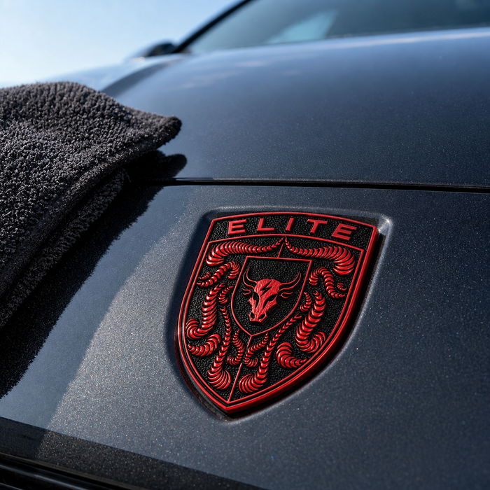 Porsche Guards Red Hood Emblem