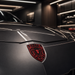 Porsche Guards Red Hood Emblem