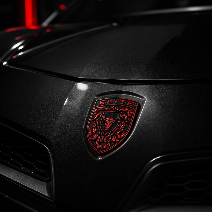 Porsche Guards Red Hood Emblem