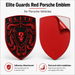 Porsche Guards Red Hood Emblem