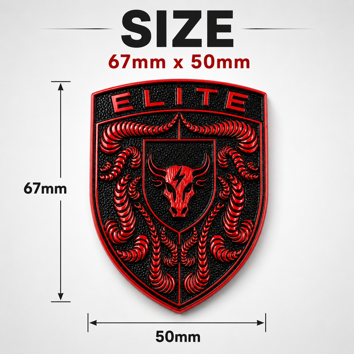Porsche Guards Red Hood Emblem