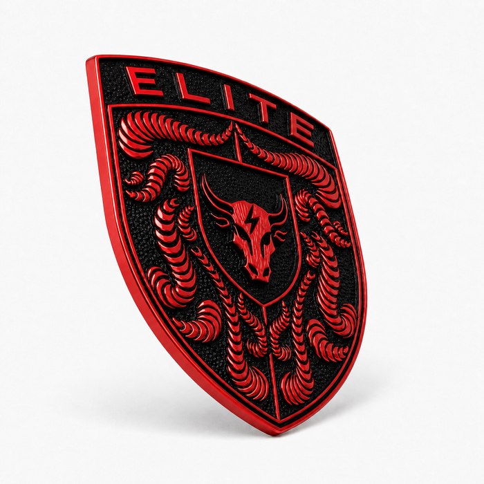 Porsche Guards Red Hood Emblem