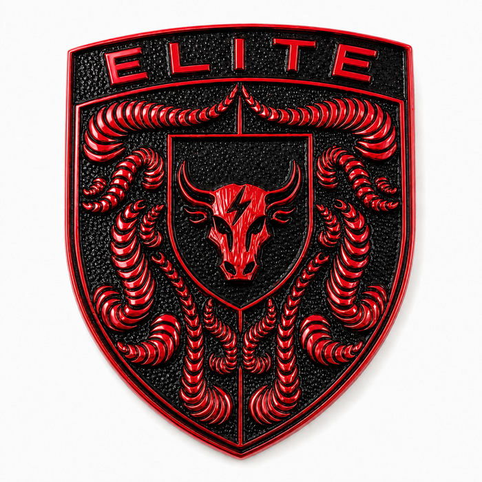 Porsche Guards Red Hood Emblem